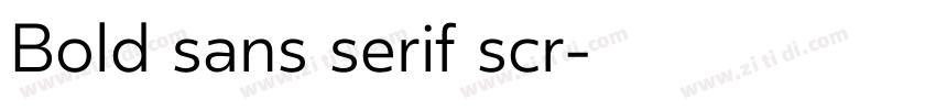 Bold sans serif scr字体转换 Bold sans serif scr字体转换